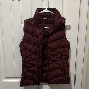 The North Face Women's Dark Red Puffer Vest